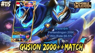 TOP GLOBAL GUSION 2000+ MATCH PERFECT GAMEPLAY 😱 | GUSION GAMEPLAY #115 | MOBILE LEGENDS BANG BANG