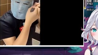 Gadis natural Jepang itu menonton, "Kalau tebakanku benar, kakakku biasa mengeringkan film ponsel, k