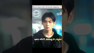 Cha eun woo as a protective boyfriend 🔥#agooddaytobeadog #chaeunwoo #parkgyuyoung #shorts #kdrama