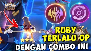 RUBY JADI OP BANGET PAKE COMBO DAN COMMANDER INI !! MAGIC CHESS COMBO TERKUAT 2024? RUBY TITAN