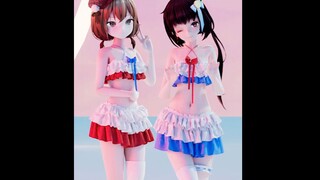 Bird's swimsuit party