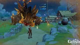 Genshin Impact Private Server 28 Version - Zhongli Unlimited burst Vs Azhdaha ในหมู่บ้าน Konda