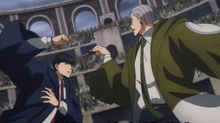 Matthew menggunakan tendangan dari langit untuk melawan Sand Divine Awakener, tapi sayangnya dia kal