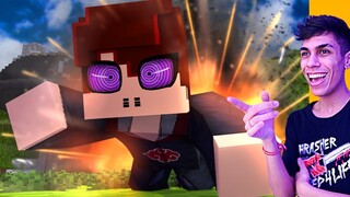 DESTRUIRAM A AKATSUKI 𝗡𝗢 MINECRAFT POCKET EDITION !? NARUTO VILA GUERRA 𝗘𝗣. 5 ‹ Ine ›