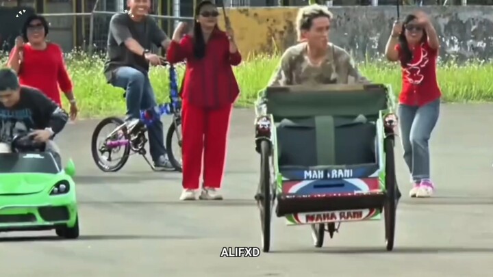 Yuka DNF Crash di sirkuit sentul saat mengemudi Becak