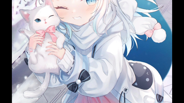 [精选美图]谁还不喜欢白发少女呢？