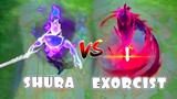 Hayabusa Exorcist VS Shura Skin Comparison