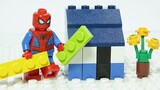 Anime|LEGO|Villains and Superheroes Build Huts Together