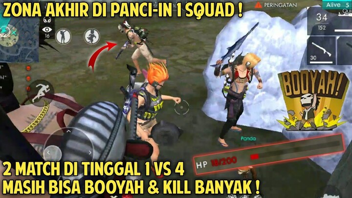 DI PANCIIN ANAK NESC ? INI AKIBATNYA ! DI TINGGAL SOLO VS SQUAD BOOYAH ! - FREE FIRE BATTLEGROUND