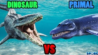 Mosasaurus vs Basilosaurus | SPORE