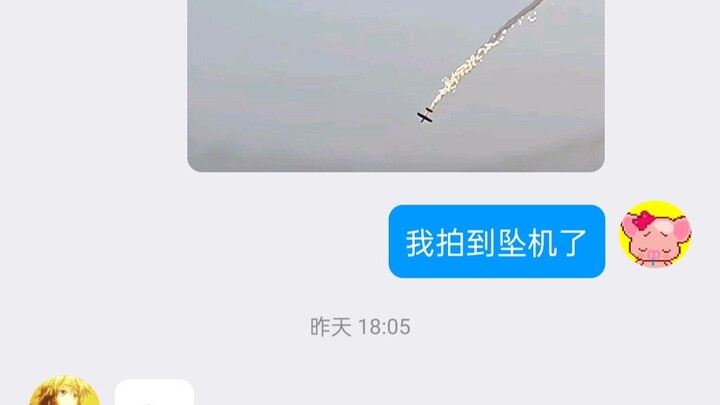 我拍到坠机了