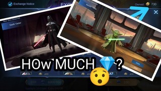 Buying starwar skin mlbb || starwar cyclopse || star war argus|| skins giveaway || free skins mlbb