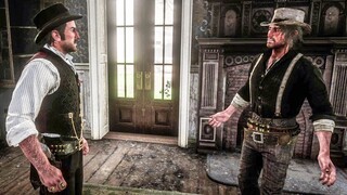 John Marston & Dutch Arguing in Shady Belle - Red Dead Redemption 2 Camp Event