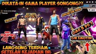 NIAT NGEPRANK GLOBAL MALAH KETEMU PLAYERS SEPERTI INI, AUTO GUA TANTANG 1 VS 3 - GARENA FREEFIRE