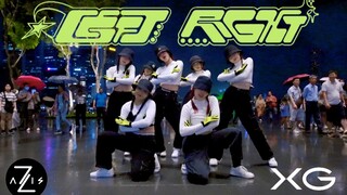 [Z-axis Dance Troupe] So cool! XG Left Right dance cover road show with hats on