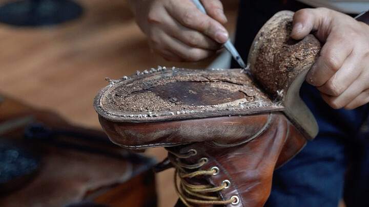 These were probably my buddy’s very first pair of work boots right after college. He’s been rocking 