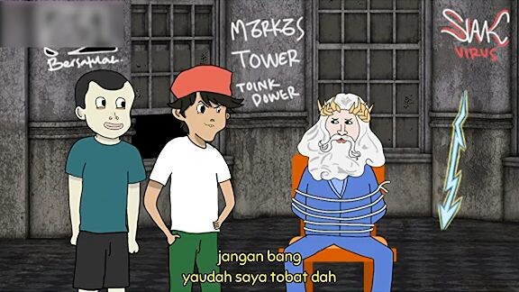 kakek zeus jualan cilok