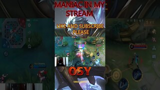 MANIAC JULIAN #mlbb #mobilelegends #maniac #savage #shorts #مجنون #متوحش #موبايل_ليجند