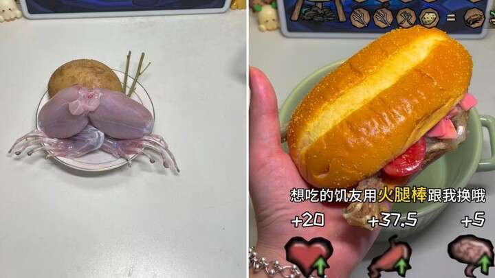Memasak ulang hidangan Don't Starve: Sandwich Paha Katak. Katanya di langit turun hujan katak? Janga