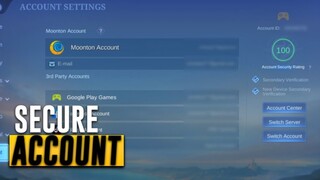 HOW TO SECURE YOUR ACCOUNT IN MOBILE LEGENDS!