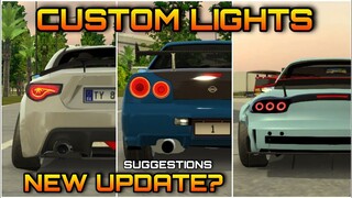 New Update? New Custom Tail Lights in Car Parking Multiplayer New Update Suggestions