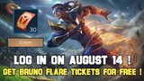 HOW TO GET FREE TICKETS IN BRUNO FIREBOLT EVENT ? - MLBB