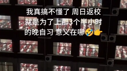 Tôi thật sự không hiểu nổi: Chủ nhật về trường chỉ để học 3 tiếng rưỡi buổi tối, có ý nghĩa gì chứ?