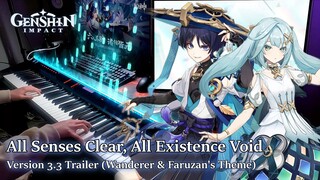 Wanderer + Faruzan's Theme/Genshin Impact 3.3 Version Trailer Piano Arrangement