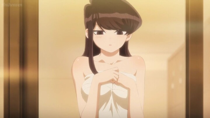 komi san taking a bath~komi can't communicate season 2(ep8)