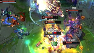 "Full of evil, giant ax sweeps the screen"