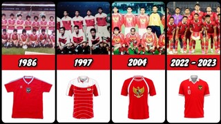 Jersey Home Timnas Indonesia Dari Masa Ke Masa(1986 - 2023)🇮🇩