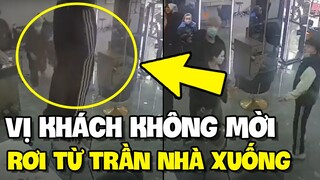 Thanh niên lạ mặt RƠI XUỐNG từ trần nhà khiến cả tiệm hốt hoảng | TIN GIẢI TRÍ