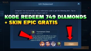 BURUAN! KODE REDEEM MOBILE LEGENDS TERBARU GRATIS DIAMOND & SKIN EPIC | MOBILE LEGENDS BANG BANG