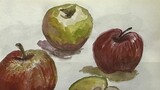 i learn painting and watercolour from video -still life 1