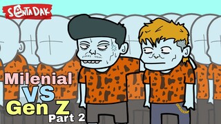 Pengangguran Milenial VS Pengangguran Gen Z Part 2 (Animasi Sentadak)