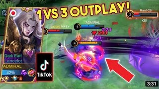 INSANE 1VS 3 OUTPLAY!? - FAST HANDS LANCELOT TIKTOK FREESTYLE KILL [MONTAGE #4]