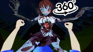 🔥🛑! Esta YANDERE ZOMBIE te PERSIGUE solo a TI😨 [EXPERIENCIA ANIME vr 360] Saiko No Sutoka vr