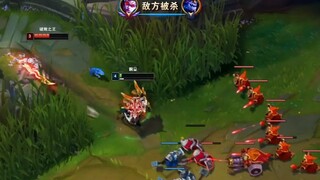 Who is surrounded?