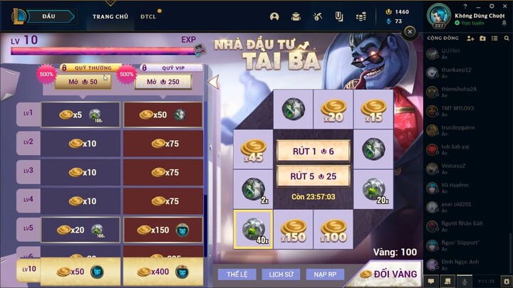 [LMHT] Review Sự Kiện Nhà Đầu Tư Tài Ba - Event Đầu Năm Mới 2022 Và Cái Kết Cực May Mắn :3 =)))