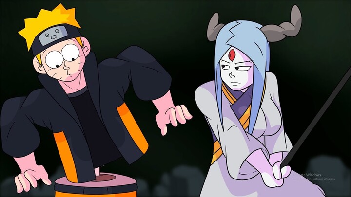 KAGUYA Vs NARUTO And SASUKE (Using 100% Brain)