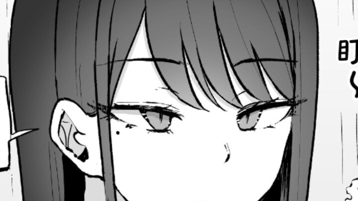 The cute and cold girlfriend really wants to kiss indirectly!