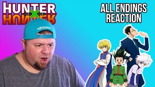 Didn't Know These Were So Good! Hunter X Hunter Endings 1-6 REACTION | All Endings Anime Reaction