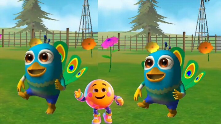 Los animales de la Granja de Zenón bailando - Juego del pollito y el tractor en Navidad 2