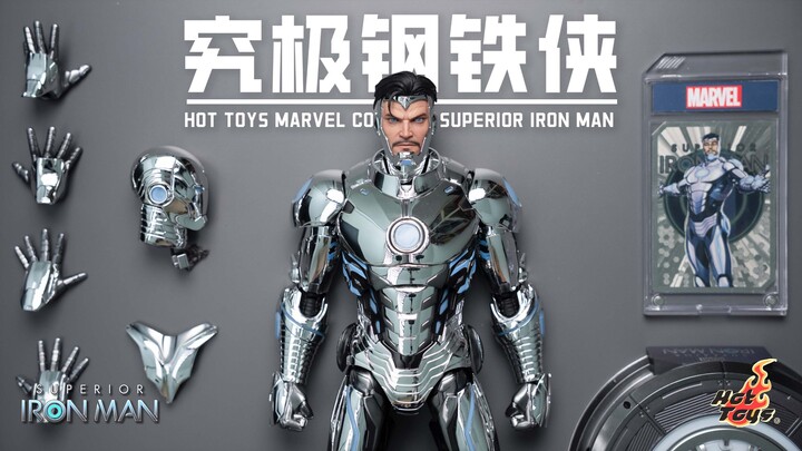 [รีวิวแรก] ชุดเกราะพ่อค้าหัวใสผิวเงาวับ! แกะกล่องรีวิว HotToys รุ่นพิเศษ Iron Man เกรดอัลติเมทโลหะผส
