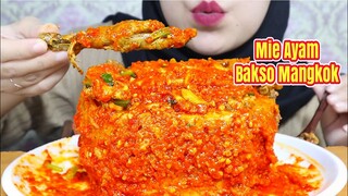 ASMR MIE AYAM CEKER BAKSO MANGKOK JUMBO LAVA | ULUL ASMR MUKBANG INDONESIA