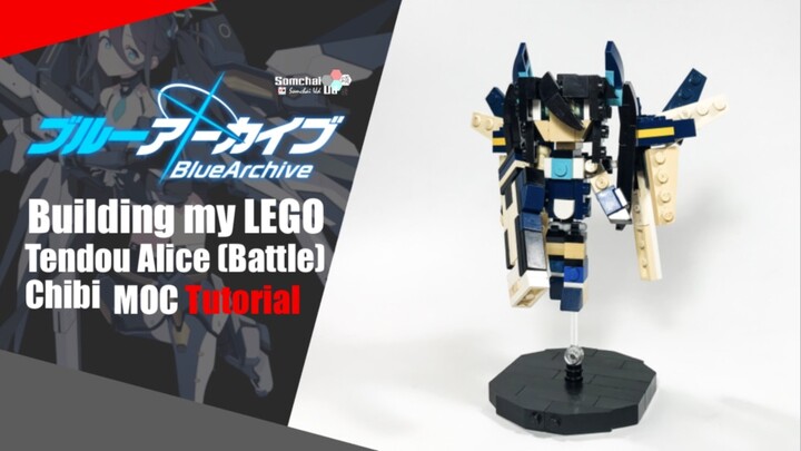 LEGO Blue Archive Tendou Alice (Battle) Chibi MOC Tutorial | Somchai Ud