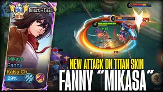 [VOICE JAPAN] ATTACK ON TITAN SKIN: FANNY "MIKASA" FULL EFFECT!! | MLBB x AOT SKIN COLLABORATION