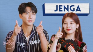 Lee Seung-gi and Bae Suzy play Jenga [ENG SUB]