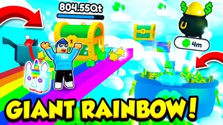 I Destroyed THE GIANT RAINBOW BRIDGE CHESTS In Pet Simulator X And This Happened...
