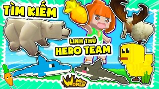 NOOB KAMUI THỬ THÁCH 24H TÌM LINH THÚ HERO TEAM TRONG MINI WORLD | KAMUI BẤT NGỜ SA MẠC CẠNH TUYẾT